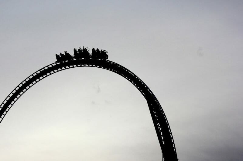 hold on a noise gate is like a roller coaster at the top of a drop