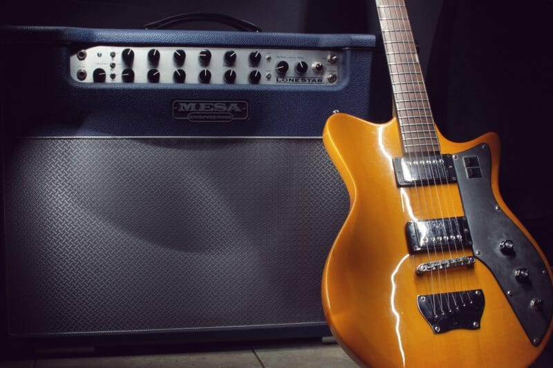 electric guitar and amplifier