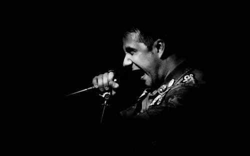 vocalist singing