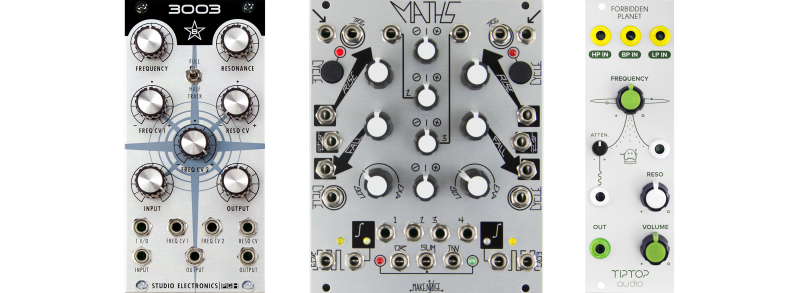 forbidden planet, maths, and 3003 synth modules
