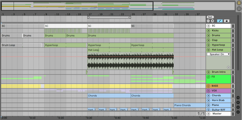 Ableton Arrangement View