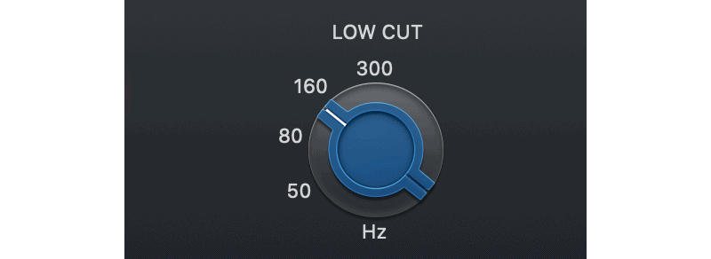 logic pro console eq low cut